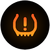 Tyre with exclamation mark icon