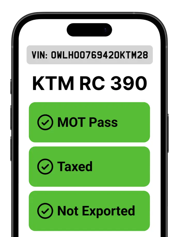 Free KTM VIN and Frame Number Check