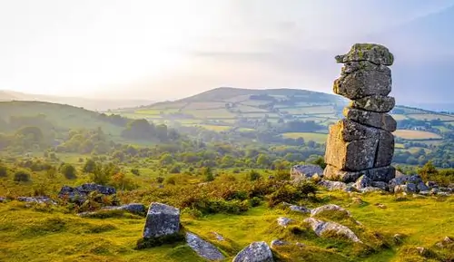 Dartmoor National Park in Devon, a historic and natural landmark