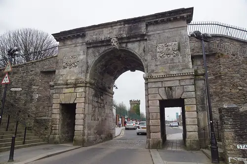 The Walls of Derry, a historic landmark in Londonderry