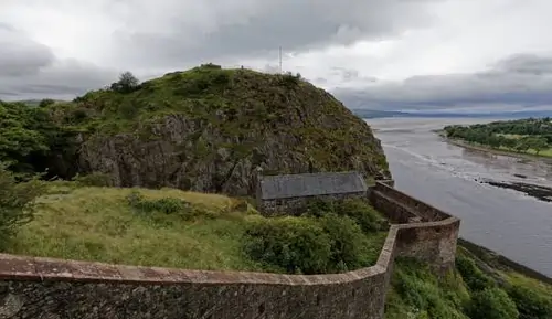 Dumbarton Castle, a historic landmark in Dunbartonshire