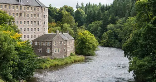 New Lanark, a UNESCO World Heritage Site in Lanarkshire