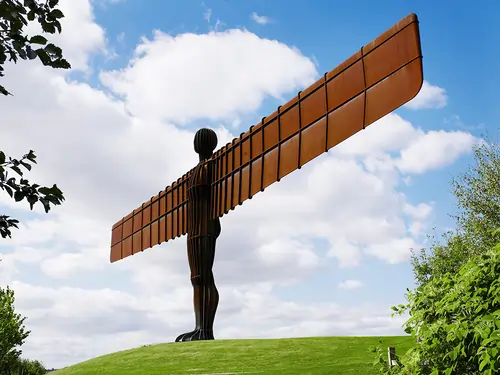 The Angel of the North, a landmark in Tyne and Wear